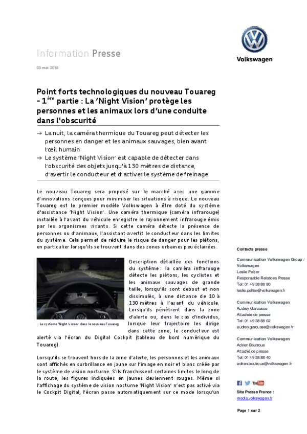 180503Points forts technologiques du nouveau Touareg - La Night Vision-pdf