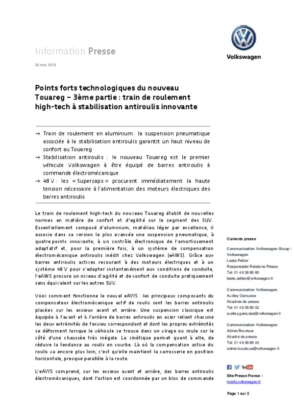 180525Points forts technologiques du nouveau Touareg  3eme partie-pdf