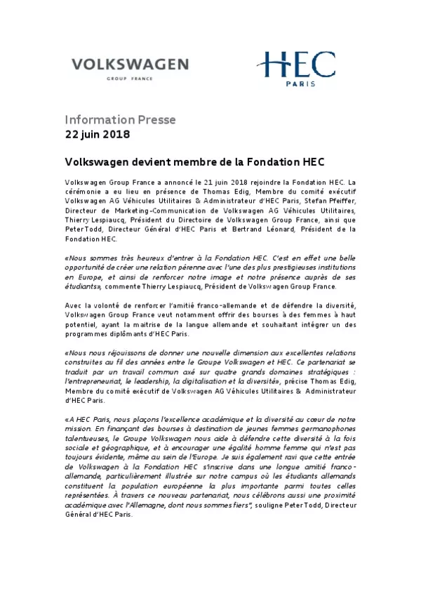 180622Volkswagen devient membre de la fondation HEC-pdf