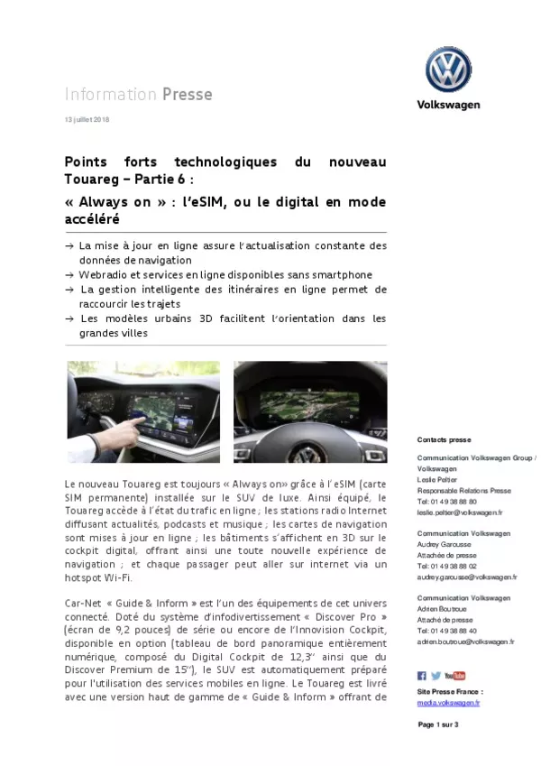 180713Points forts technologiques du nouveau Touareg  Partie 6 -pdf