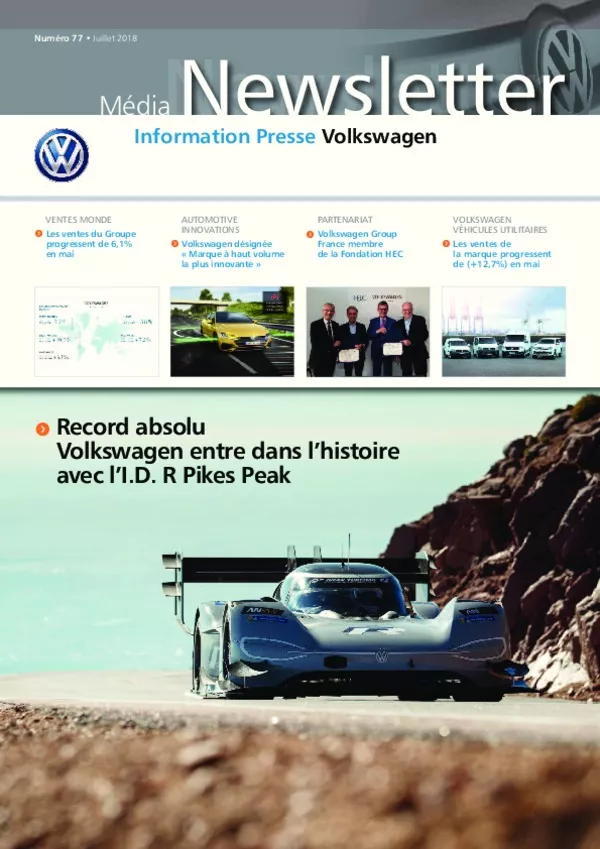 Newsletter Media Volkswagen - Juillet