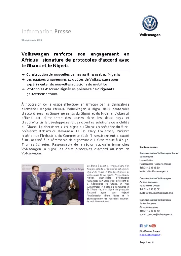 180803Volkswagen renforce son engagement en Afrique signature de protocoles daccord avec le Ghana et le Nigeria-pdf