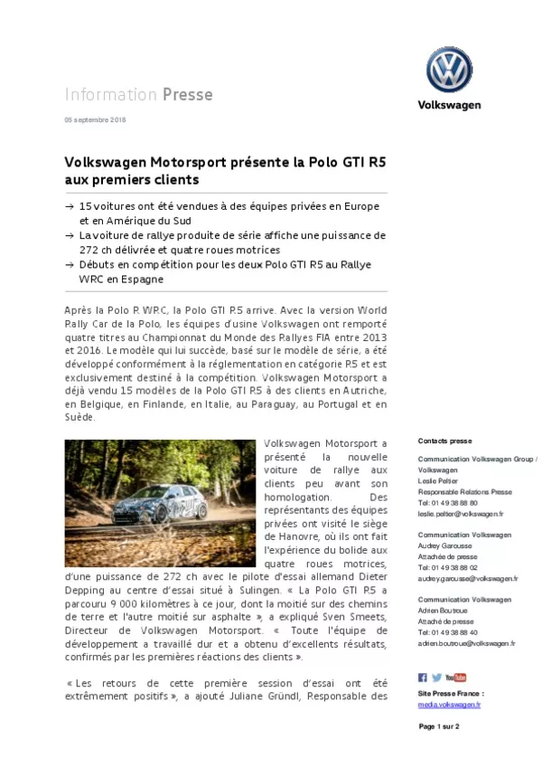 180905Volkswagen Motorsport presente la Polo GTI R5 aux premiers clients-pdf