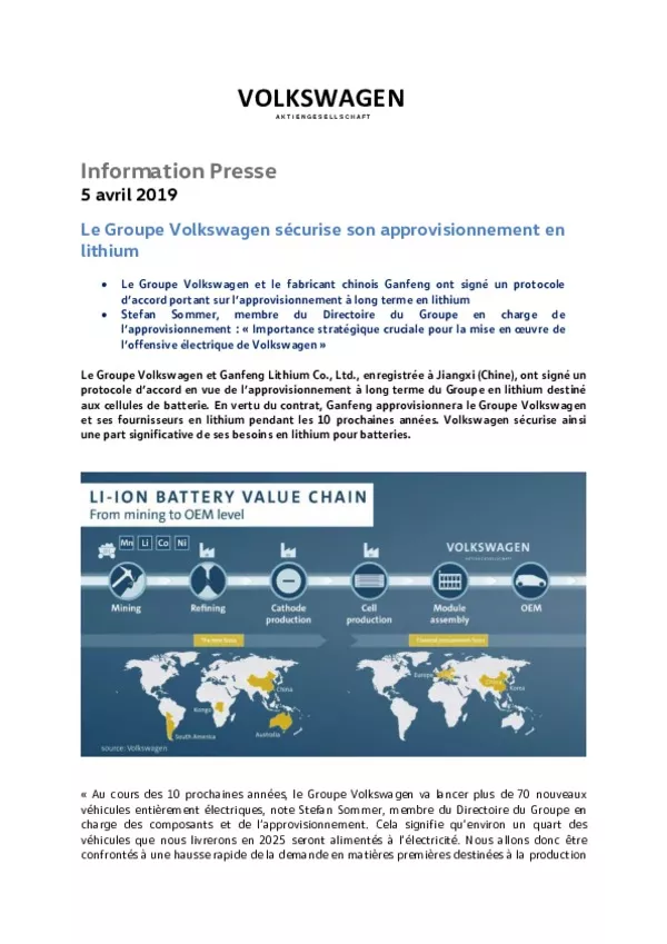 20190405Le Groupe Volkswagen securise son approvisionnement en lithium-pdf