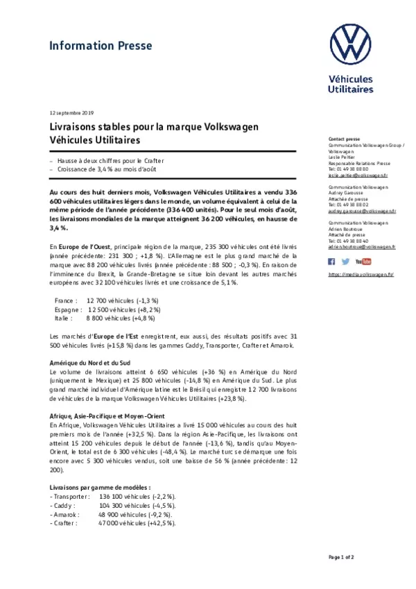 190912 Livraisons stables pour Volkswagen Vehicules Utilitaires-pdf
