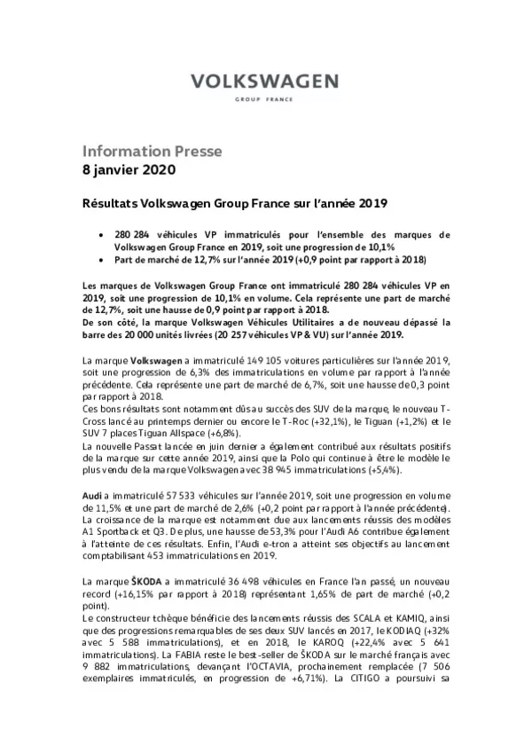 200801Resultats Volkswagen Group France sur lannee 2019-pdf