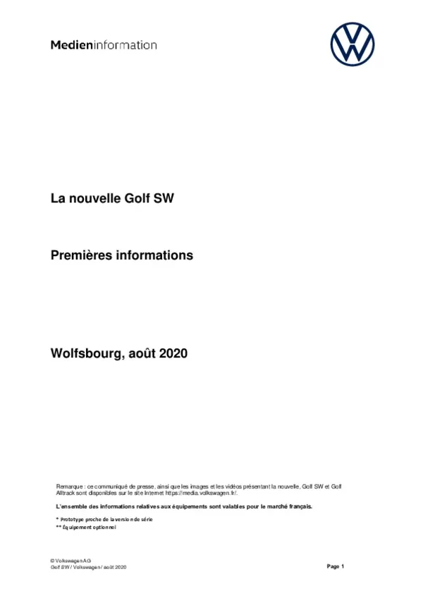 Dossier de Presse Nouvelle Golf SW-pdf