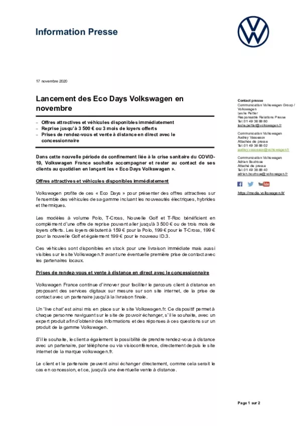 201117Lancement des Eco Days Volkswagen-pdf