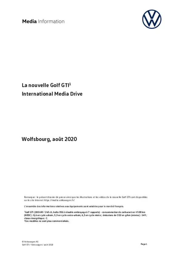 Dossier de presse Golf GTI-pdf