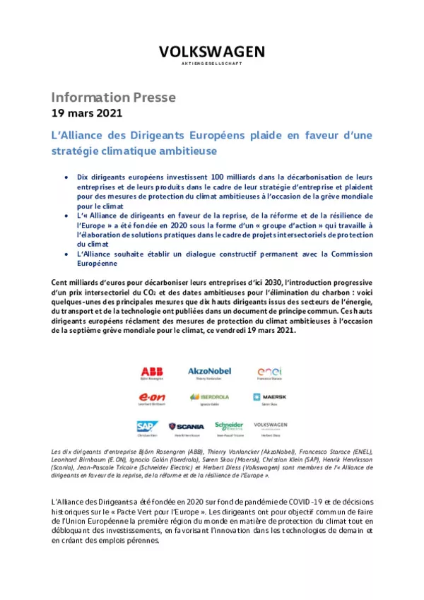 210319LAlliance de Dirigeants Europeens plaide en faveur dune strategie climatique ambitieuse-pdf