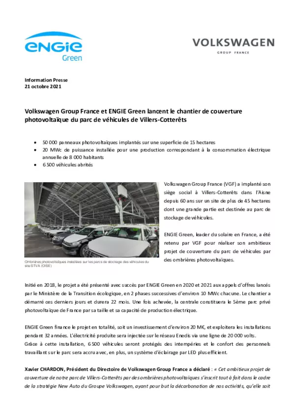 211021Volkswagen Group France et ENGIE Green lancent le chantier de couverture photovoltaique du parc de vehicules de Villers-Cotterets-pdf