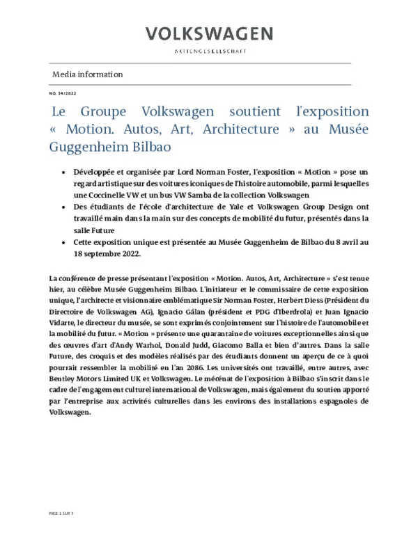 220407Le Groupe Volkswagen soutient lexposition                      Motion- Autos Art Architecture  au Musee Guggenheim Bilbao-pdf