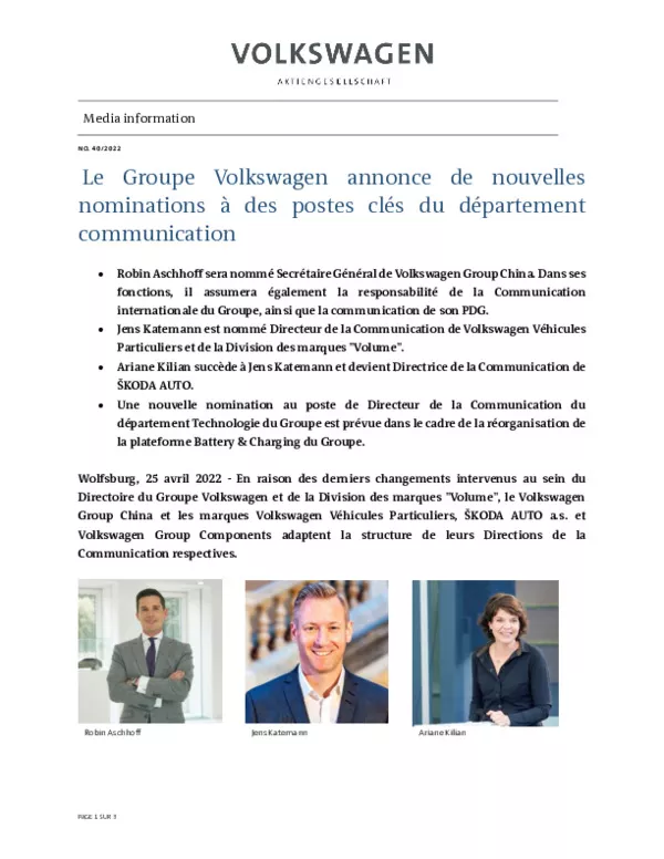 220426Le Groupe Volkswagen annonce de nouvelles nominations a des postes cles du departement communication-pdf