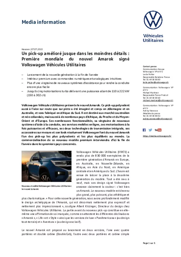 22_07_07_Un pick-up amélioré jusque dans les moindres détails_Première mondiale du nouvel Amarok signé Volkswagen Véhicules Utilitaires.pdf