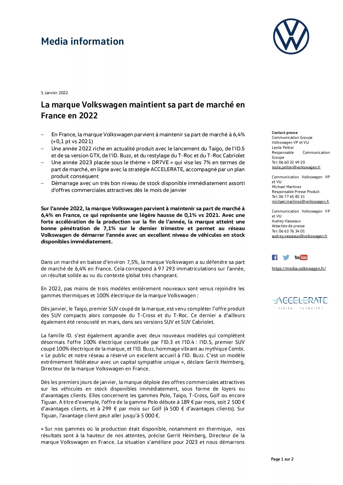 23_01_05_La marque Volkswagen maintient sa part de marché en France en 2022-pdf