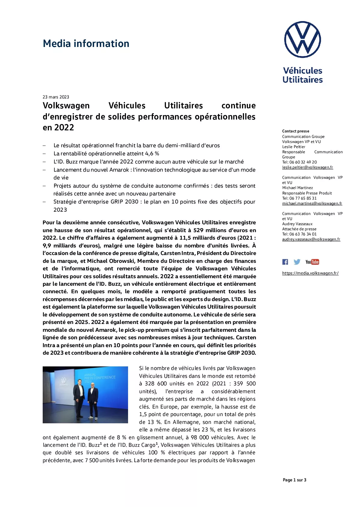 23_03_23_Volkswagen Véhicules Utilitaires continue denregistrer de solides performances opérationnelles en 2022 (002)-pdf