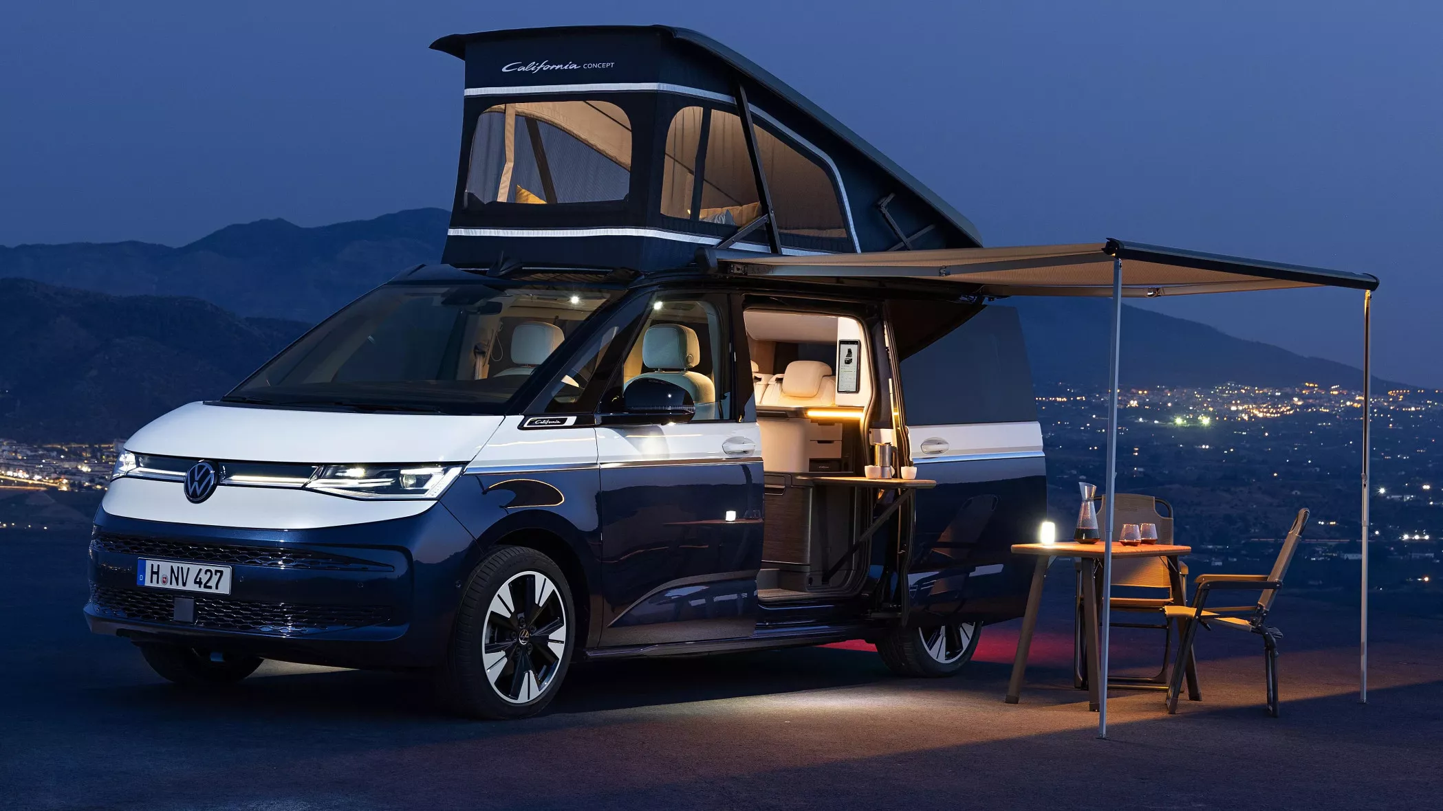 Première mondiale du nouveau California CONCEPT : le concept présenté,  proche du modèle de série, esquisse l'avenir du van aménagé de la marque. -  Volkswagen