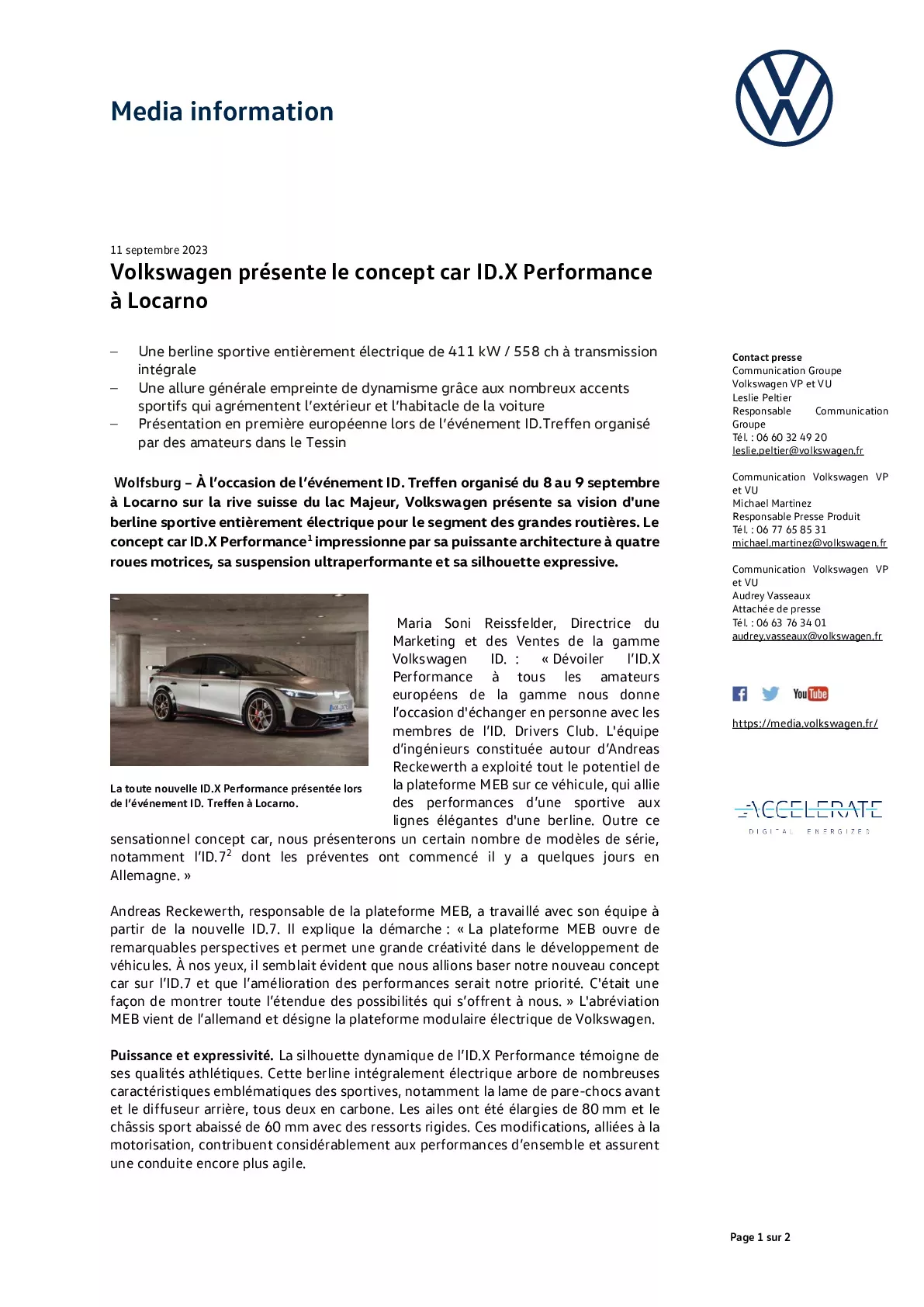 Volkswagen présente le concept car ID.X Performance à Locarno-pdf