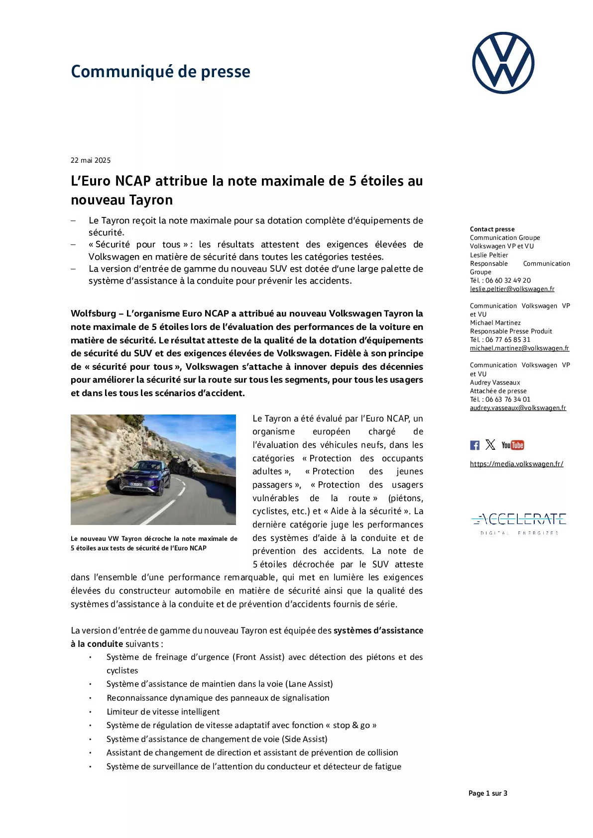 Communiqué de presse