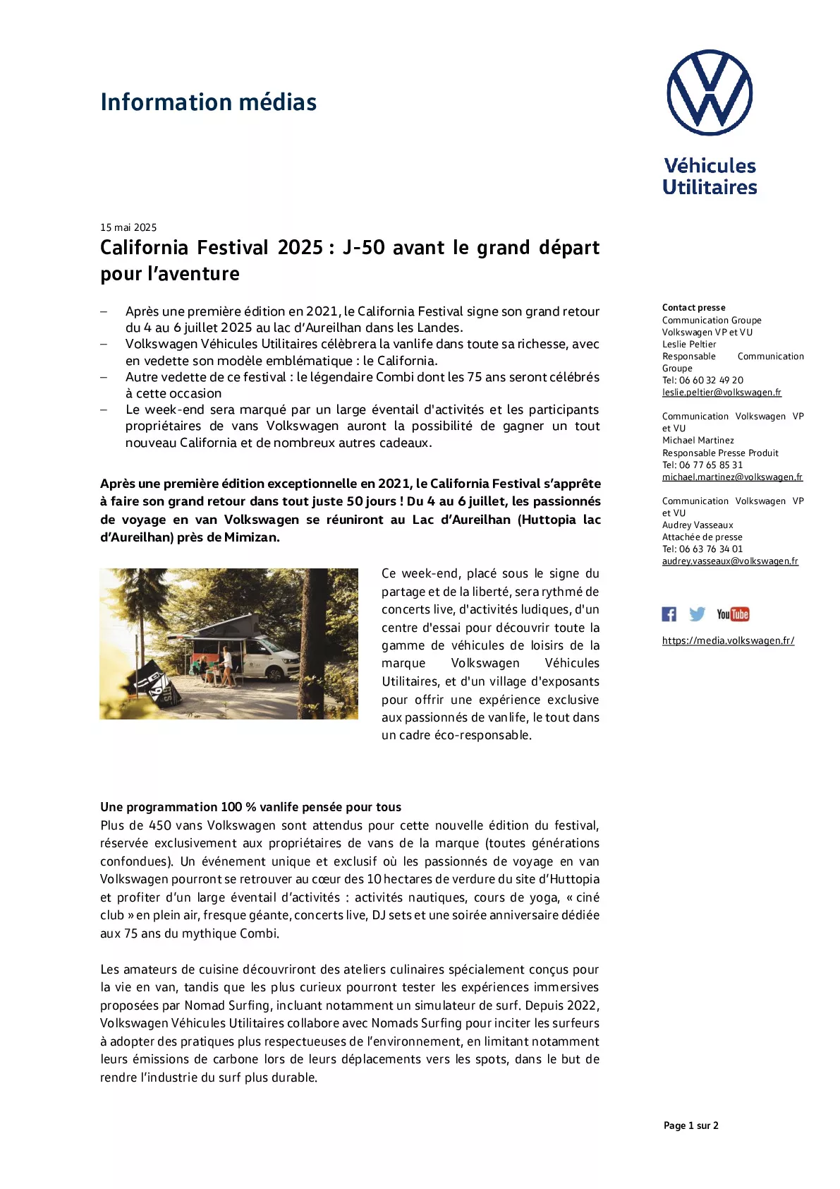 Communiqué de presse