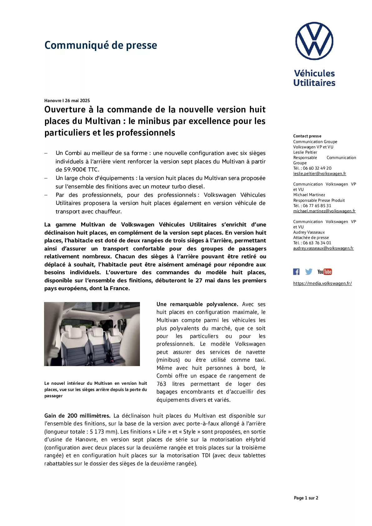 Communiqué de presse
