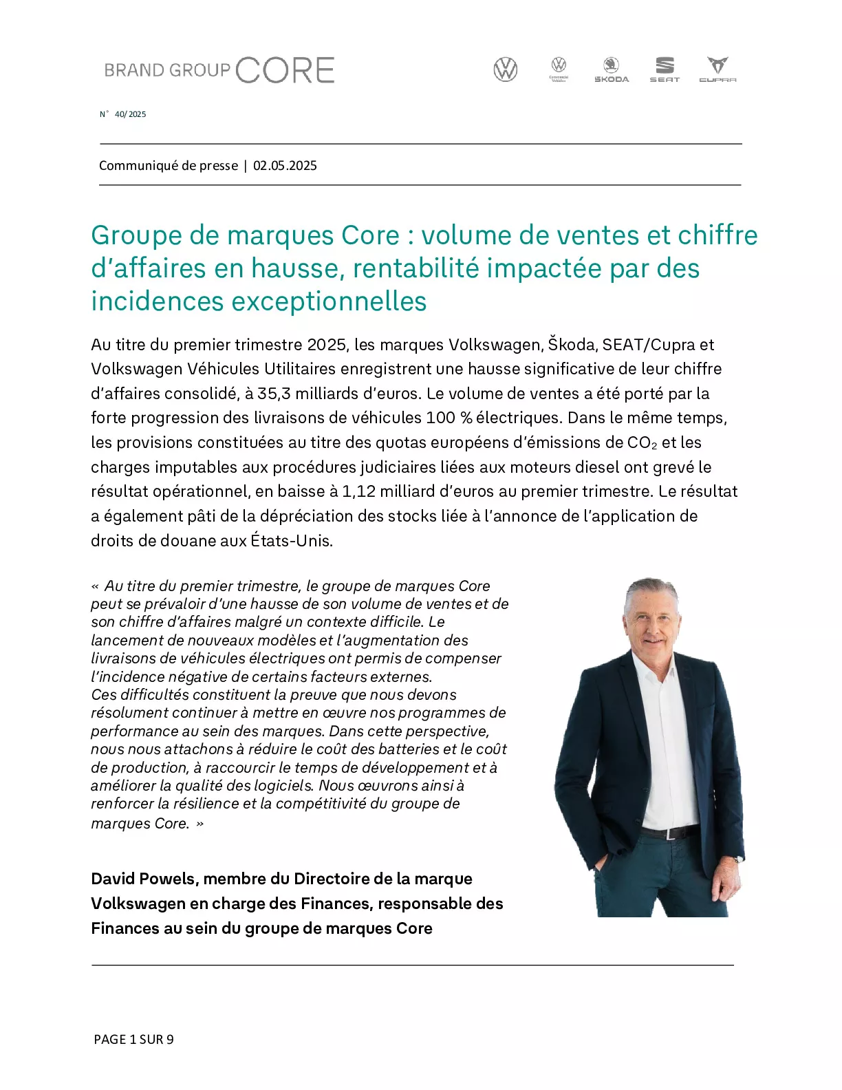 Communiqué de presse
