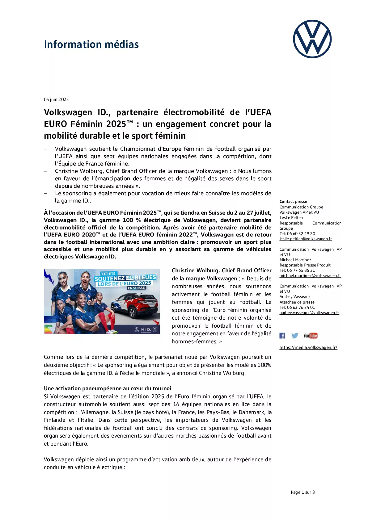 Communiqué de presse