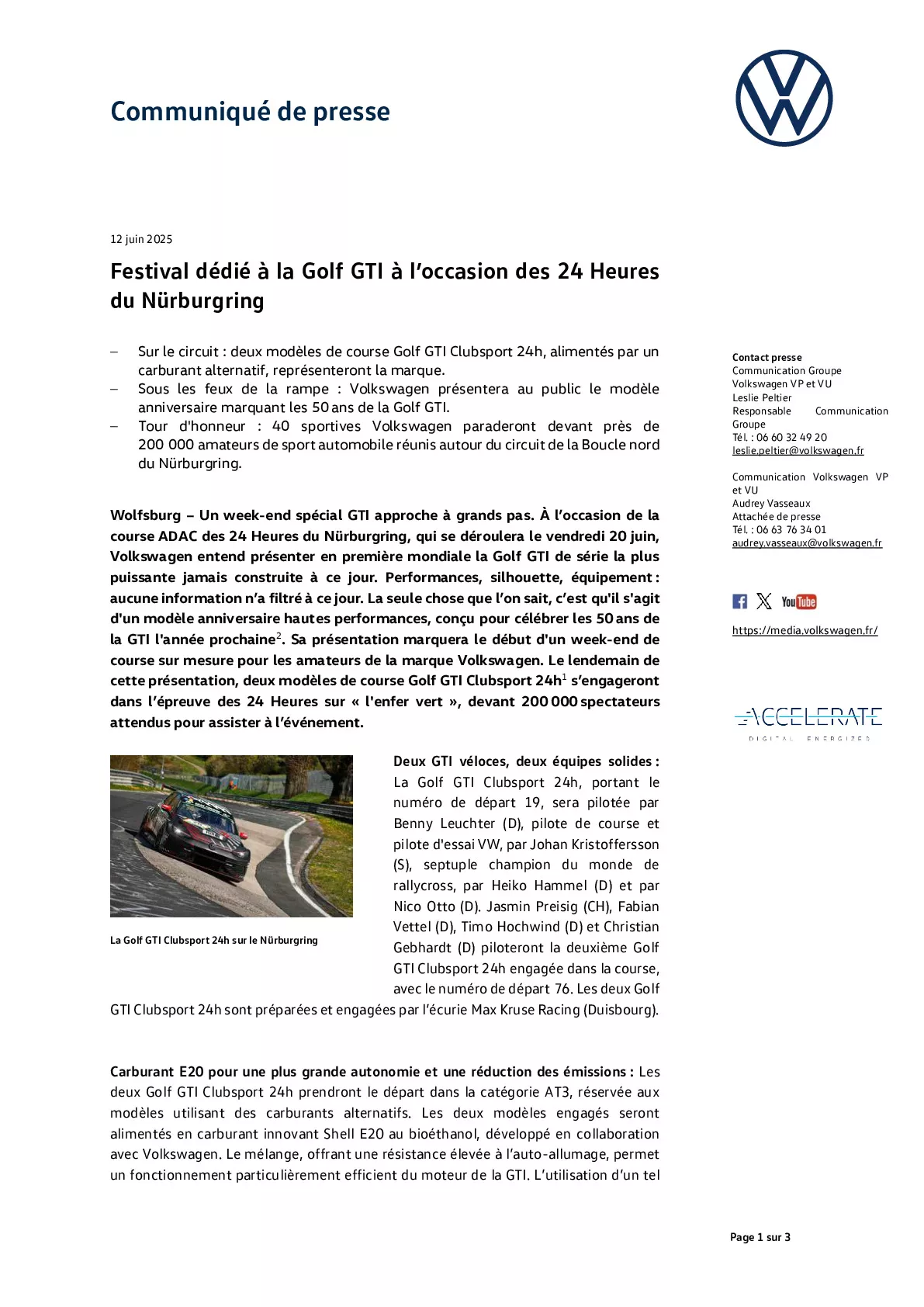 Communiqué de presse