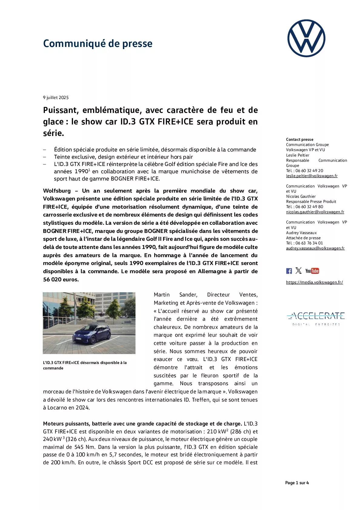 Communiqué de presse