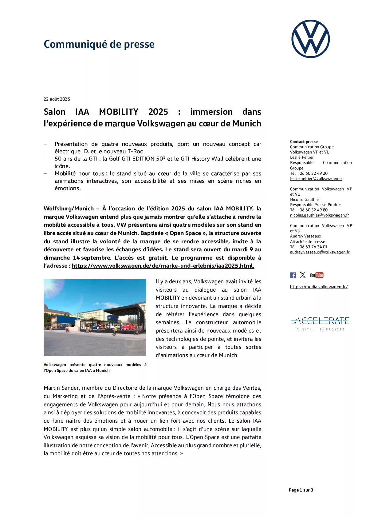 Communiqué de presse