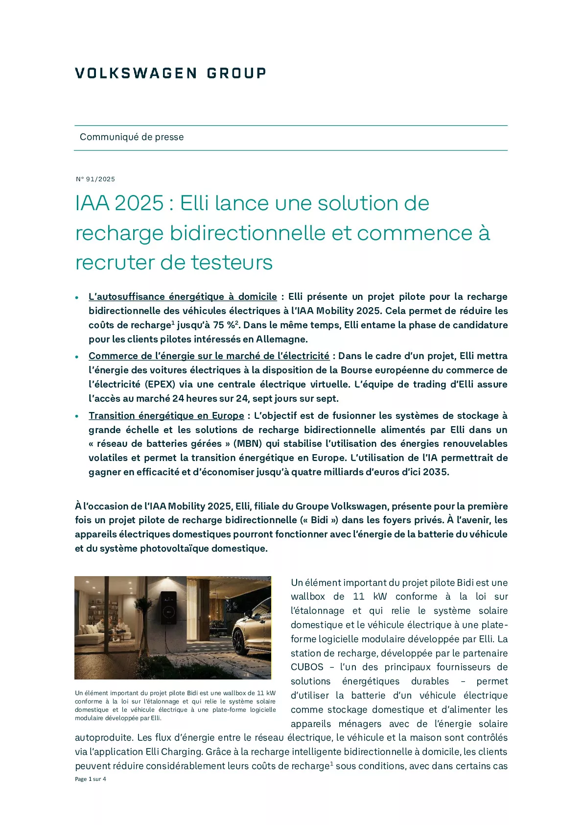 Communiqué de presse