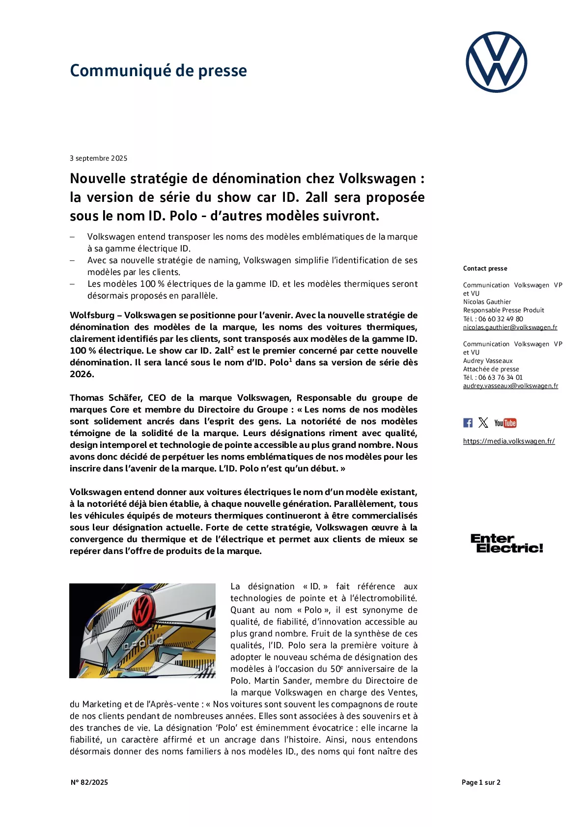 Communiqué de presse