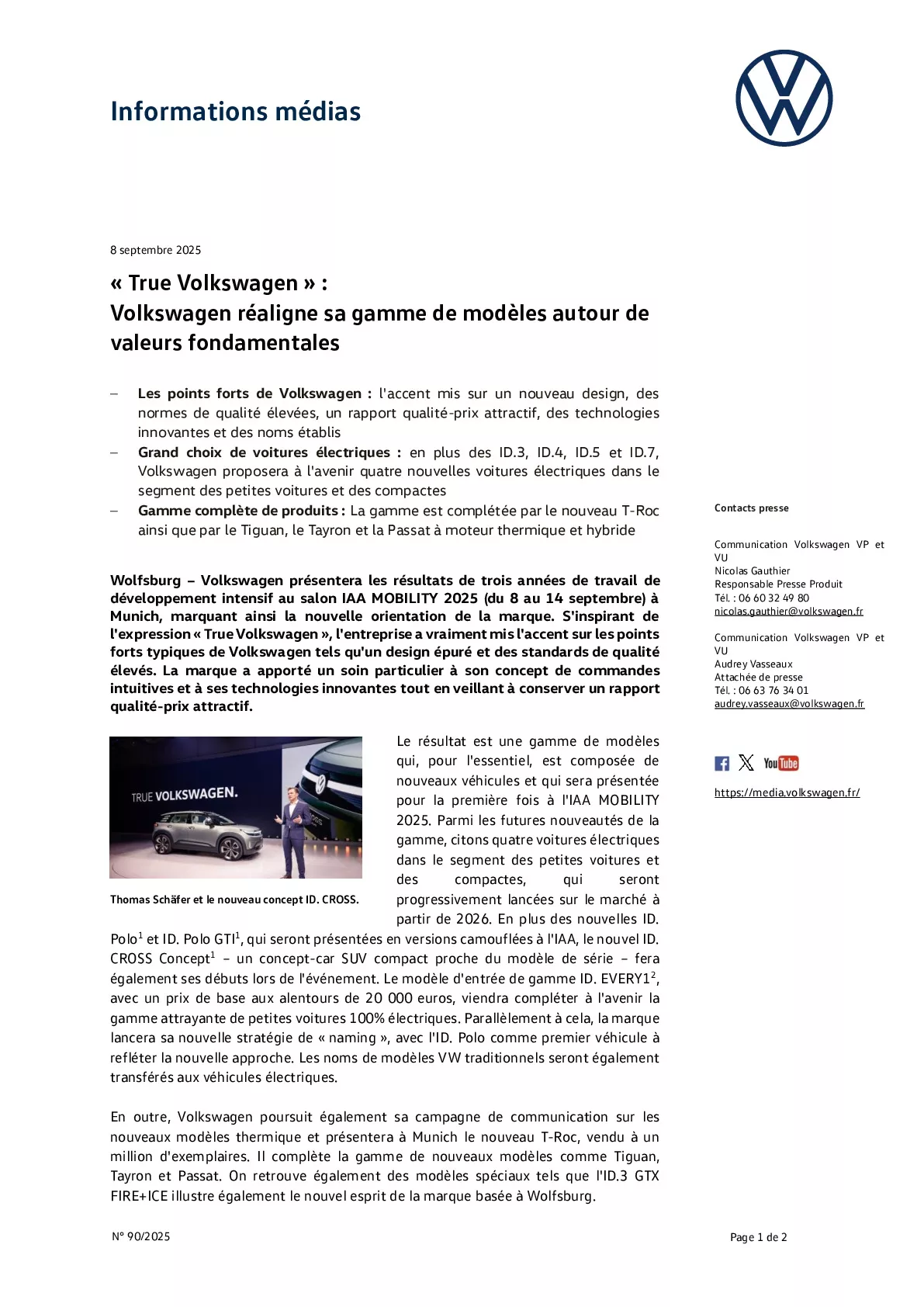 Communiqué de presse